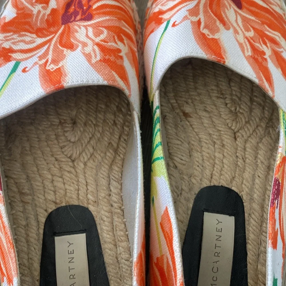 STELLA MCCARTNEY Carlow Floral Print Espadrilles Women’s 39 - Picture 6 of 14